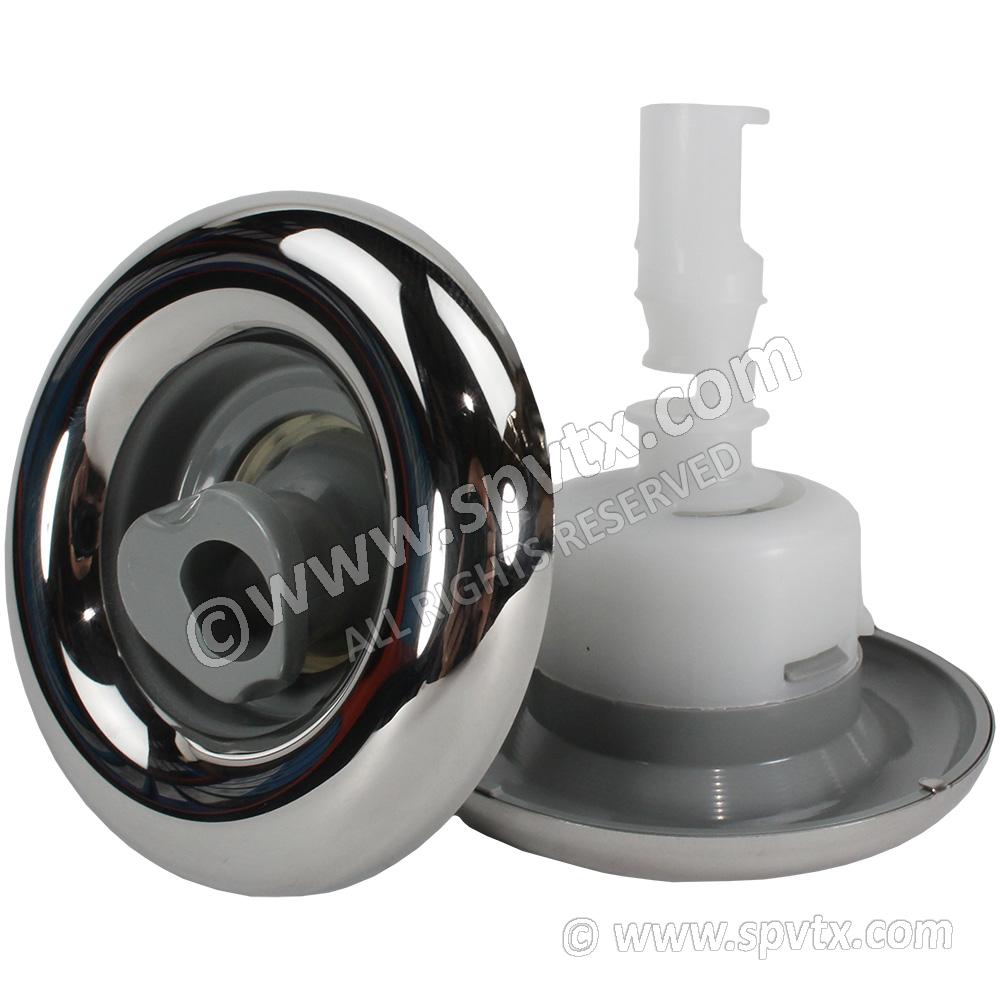 Cyclone Luxury Jet Adj Swirl Stainless Grey