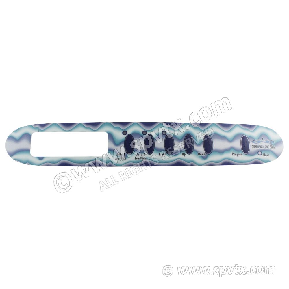 D1 Overlay for TSC-25 (6 buttons 2 jets)