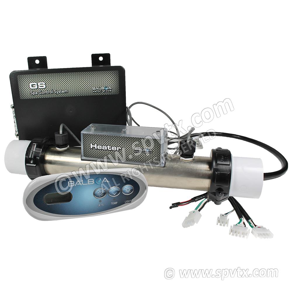 (Pack 1.1) Balboa GS100 2.0kW with Mini Oval touch pad - 1 pump no air (NEW VERSION)