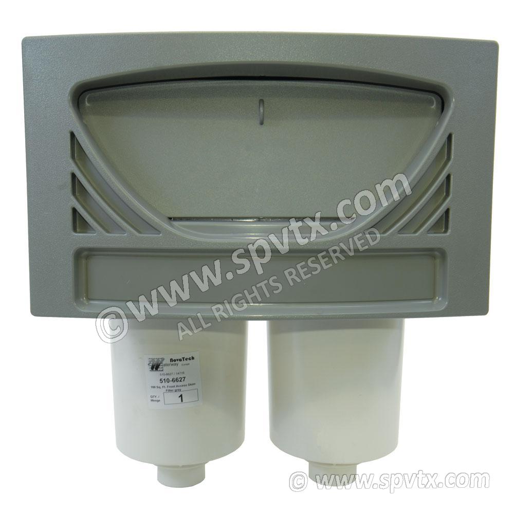 100sq ft Front Access Skim Filter Assembly Oval GREY