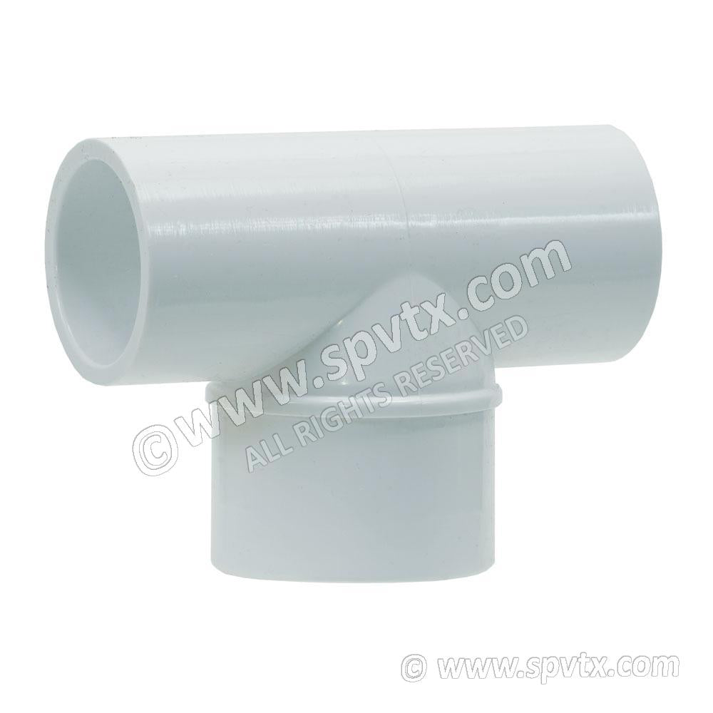 Discharge Tee (2 x 1 inch S) x (1 x 1.5 inch Spg)