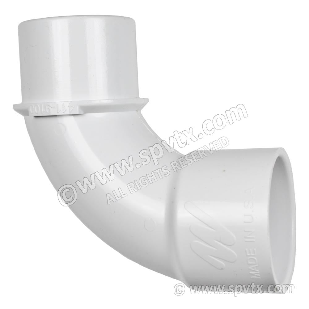 1.5 inch sweep elbow male-female
