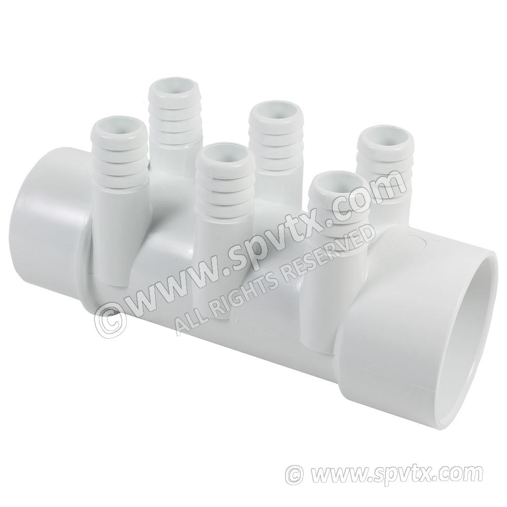 (250-0143) Manifold 6PT 3/4B x 2 inch S x 2 inch SPG