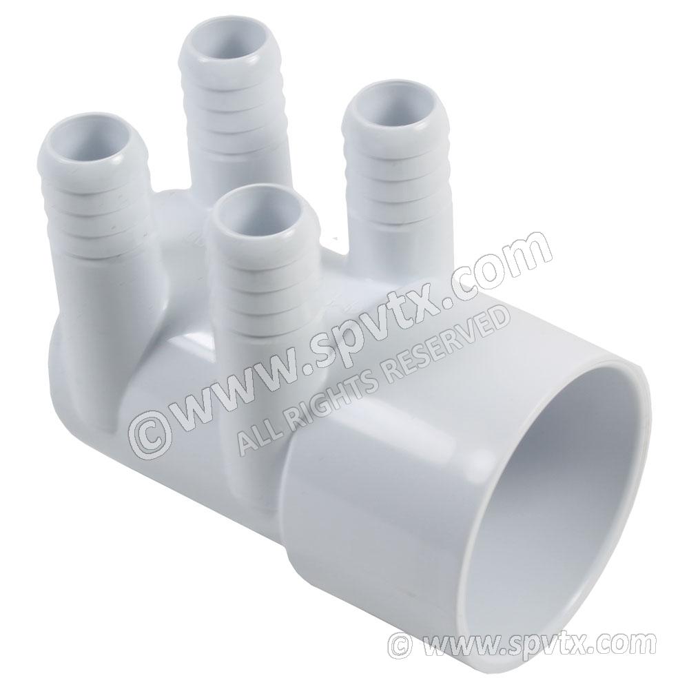 (250-0146) Manifold 4 Port 3/4 inch B x 2 inch S BLIND