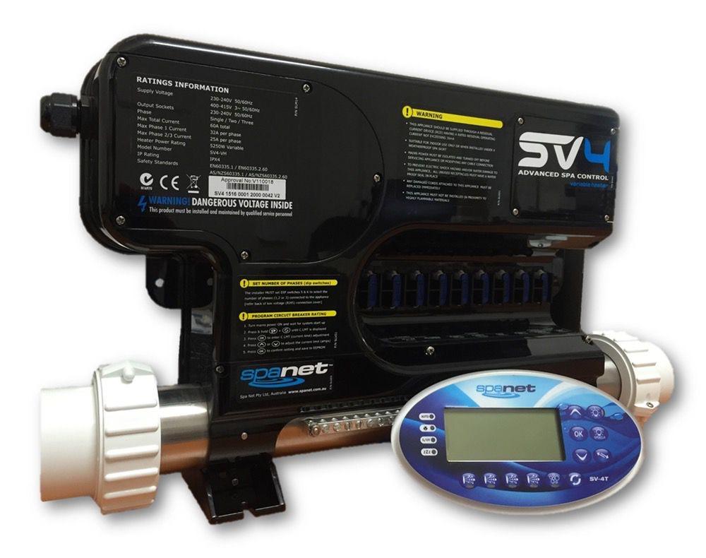 Spanet SV4-VH Spa Controller and SV4T Touch Pad Package
